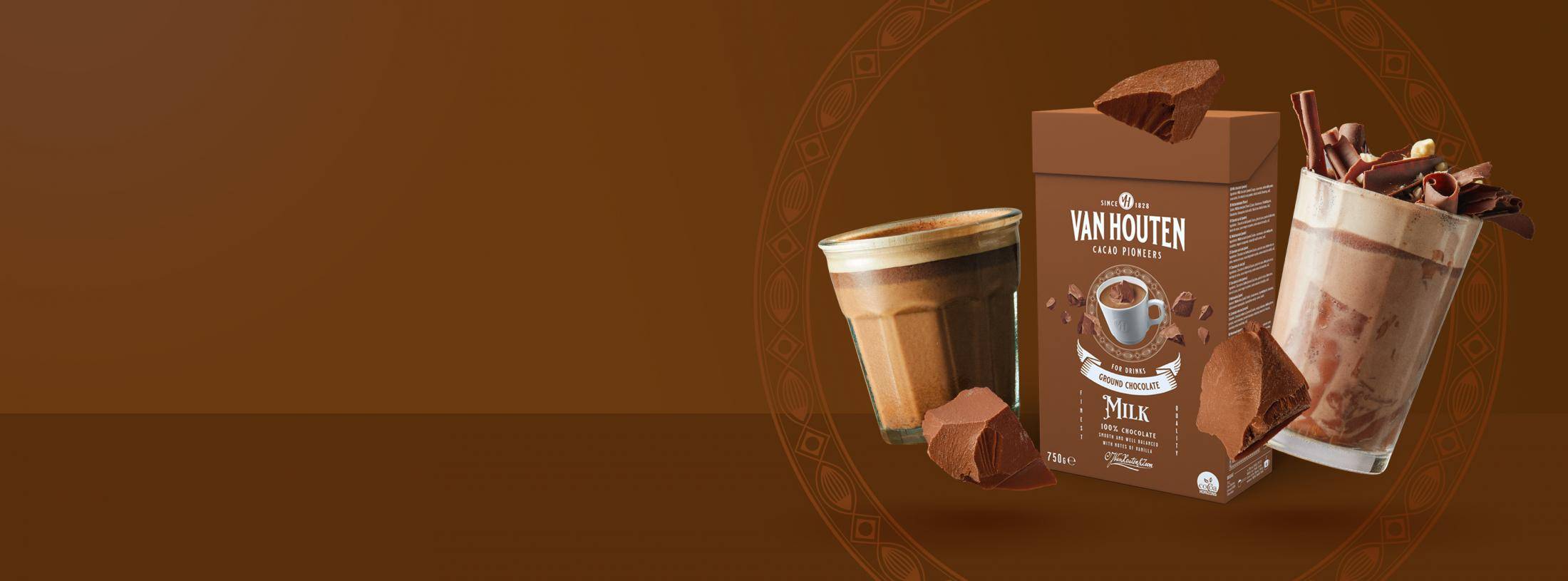 Van Houten Ground Chocolate Lait